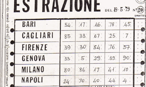 metodi per giocare al lotto